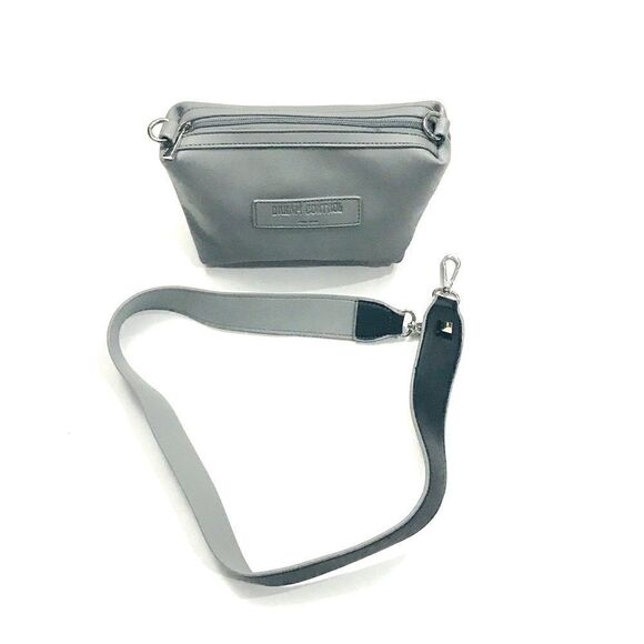 Dream Control Vegan Leather Gray Crossbody Bag - Picture 4 of 13
